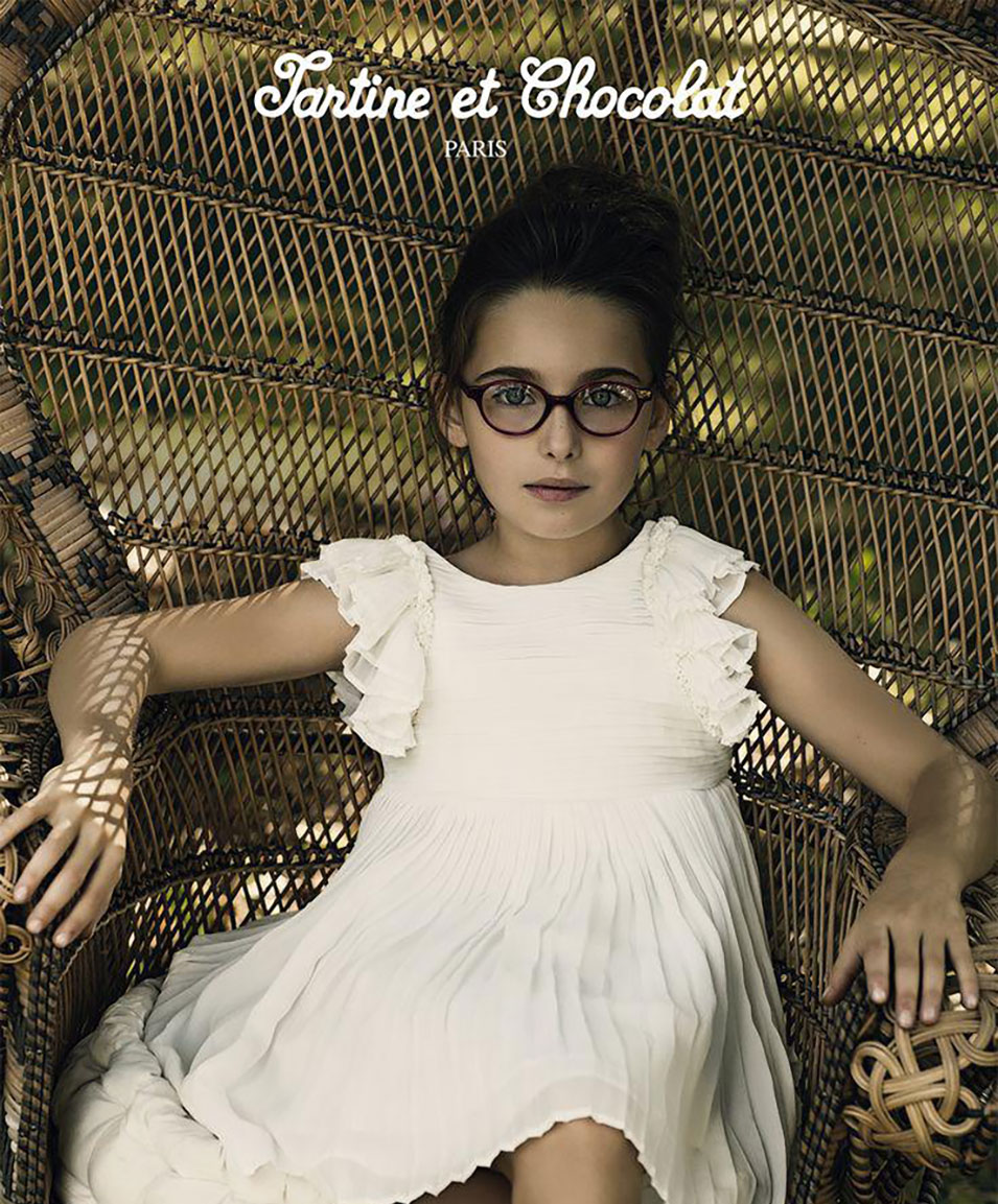 Affiche publicitaire Tartine et Chocolat pour lunette de vue fille