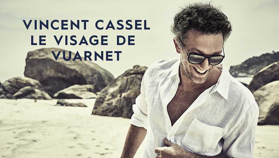Vincent Cassel, égérie de la marque de lunette Vuarnet